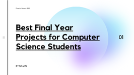 Best Final Year Projects For Computer Science Stud